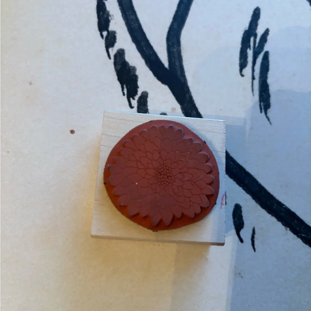 Paper Source Mum Flower Design - EUC